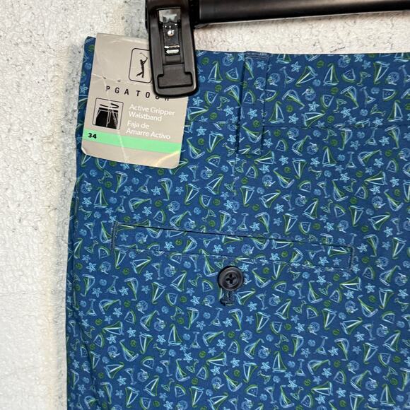 Pga Tour Men's Graphic  8" Shorts - True Navy 34 - Picture 4 of 5